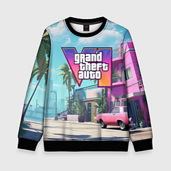 Свитшот детский GTA 6 Vice city, цвет: 3D-черный