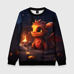 Детский свитшот Сияющий ледяной дракон
