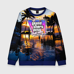 Детский свитшот Grand theft auto 6 vice city