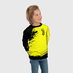 Свитшот детский Juventus спортивные краски, цвет: 3D-черный — фото 2
