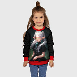 Свитшот детский Фриерен во тьме, цвет: 3D-красный — фото 2