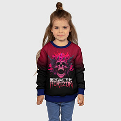 Свитшот детский Bring Me the Horizon - rock band, цвет: 3D-синий — фото 2