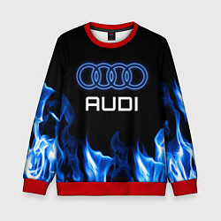 Свитшот детский Audi neon art, цвет: 3D-красный