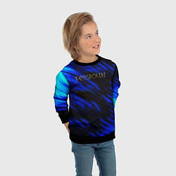 Свитшот детский Forspoken frey blue game abstraction, цвет: 3D-черный — фото 2