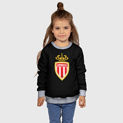 Свитшот детский Monaco fc, цвет: 3D-меланж — фото 2