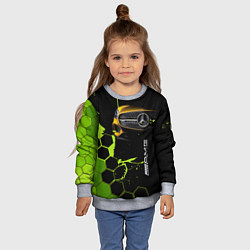 Свитшот детский Мерседес AMG тёмный, цвет: 3D-меланж — фото 2
