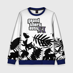 Свитшот детский GTA6 tropic game, цвет: 3D-синий