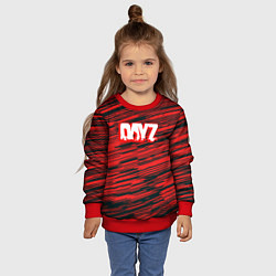 Свитшот детский Dayz текстура, цвет: 3D-красный — фото 2