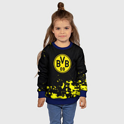 Свитшот детский Borussia краски жёлтые, цвет: 3D-синий — фото 2