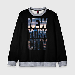Свитшот детский New York City - USA, цвет: 3D-меланж