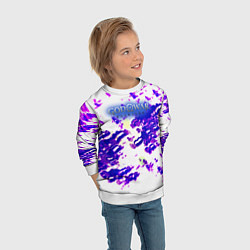 Свитшот детский God of war ragnarok abstraction, цвет: 3D-белый — фото 2