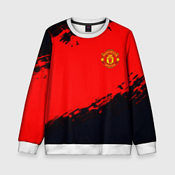 Свитшот детский Manchester United colors sport, цвет: 3D-белый