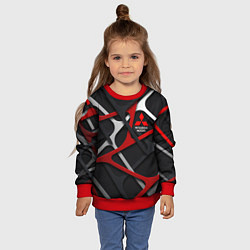 Свитшот детский Mitsubishi - texture, цвет: 3D-красный — фото 2