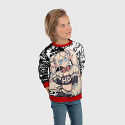 Свитшот детский Фрирен граффити, цвет: 3D-красный — фото 2