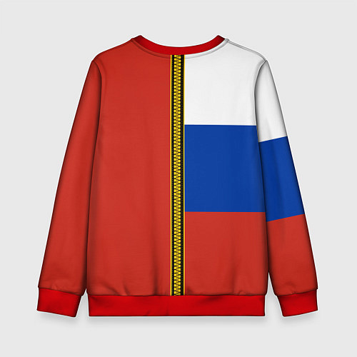 Детский свитшот Россия и СССР / 3D-Красный – фото 2