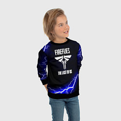 Свитшот детский The Last of Us молнии, цвет: 3D-черный — фото 2