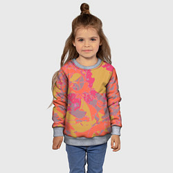 Свитшот детский Цветной яркий камуфляж, цвет: 3D-меланж — фото 2