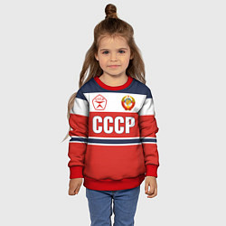 Свитшот детский Союз Советских Социалистических Республик - СССР, цвет: 3D-красный — фото 2
