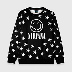 Свитшот детский Nirvana stars steel, цвет: 3D-черный