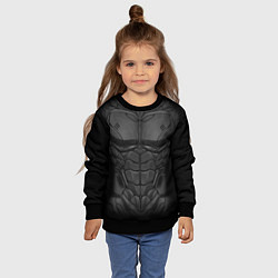 Свитшот детский Торс, цвет: 3D-черный — фото 2