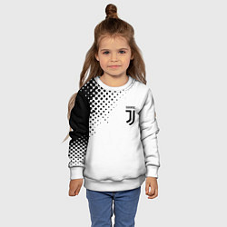 Свитшот детский Juventus sport black geometry, цвет: 3D-белый — фото 2