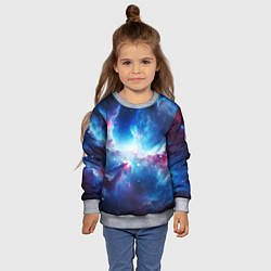 Свитшот детский Fascinating cosmic expanses, цвет: 3D-меланж — фото 2