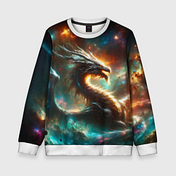 Свитшот детский The incredible space dragon, цвет: 3D-белый