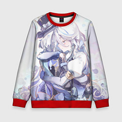 Свитшот детский Genshin Impact Furina hugs, цвет: 3D-красный