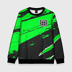 Свитшот детский Bayer 04 sport green, цвет: 3D-черный