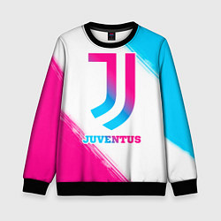Свитшот детский Juventus neon gradient style, цвет: 3D-черный