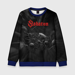 Свитшот детский Sabaton rock steel band, цвет: 3D-синий