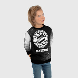 Свитшот детский Bayern sport на темном фоне, цвет: 3D-черный — фото 2