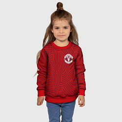Свитшот детский Manchester United отпечатки, цвет: 3D-красный — фото 2
