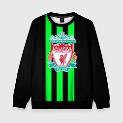 Свитшот детский Liverpool line green, цвет: 3D-черный