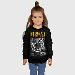 Свитшот детский Nirvana forever, цвет: 3D-черный — фото 2