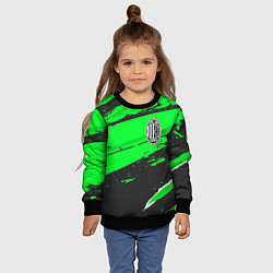 Свитшот детский AC Milan sport green, цвет: 3D-черный — фото 2