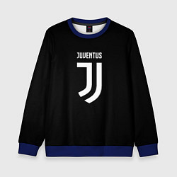 Свитшот детский Juventus sport fc белое лого, цвет: 3D-синий