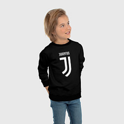 Свитшот детский Juventus sport fc белое лого, цвет: 3D-черный — фото 2
