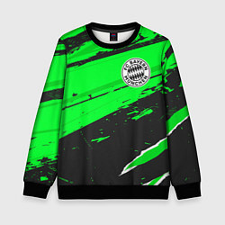 Свитшот детский Bayern sport green, цвет: 3D-черный