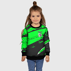 Свитшот детский Benfica sport green, цвет: 3D-черный — фото 2