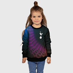 Свитшот детский Tottenham футбольная сетка, цвет: 3D-черный — фото 2