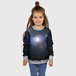 Свитшот детский Спиральная галактика, цвет: 3D-меланж — фото 2