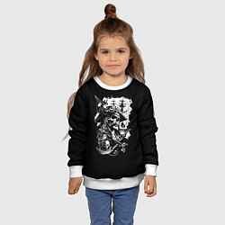 Свитшот детский Pirate head, цвет: 3D-белый — фото 2