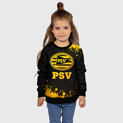 Свитшот детский PSV - gold gradient, цвет: 3D-черный — фото 2