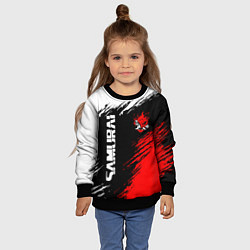 Свитшот детский Самурай лого - киберпанк 2077, цвет: 3D-черный — фото 2