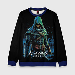 Детский свитшот Assassins creed персонаж нарисован на черном