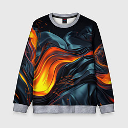 Детский свитшот Волнистая темная материя
