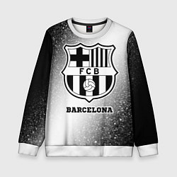 Свитшот детский Barcelona sport на светлом фоне, цвет: 3D-белый