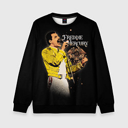 Свитшот детский Меркьюри Фредди, цвет: 3D-черный