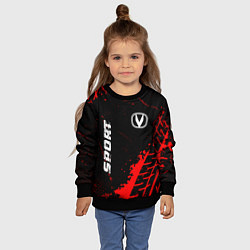 Свитшот детский Changan red sport tires, цвет: 3D-черный — фото 2